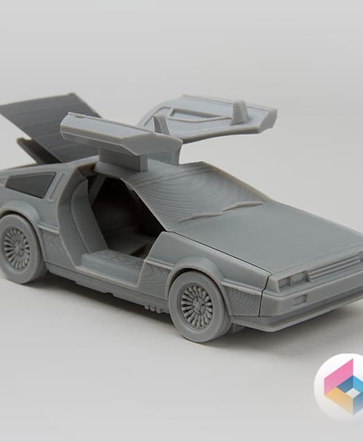 Foldable car Delorean 3d model