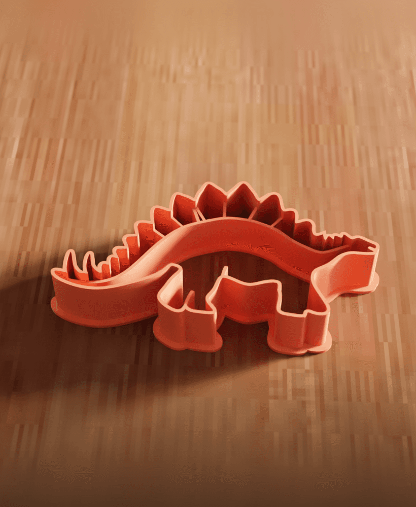 Stegosaurus Dinosaur Cookie Cutter Utensil 3d model
