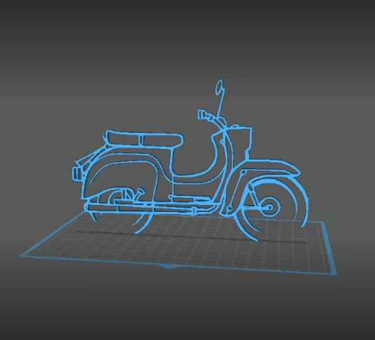 Simson - KR50 Wall Art 3d model