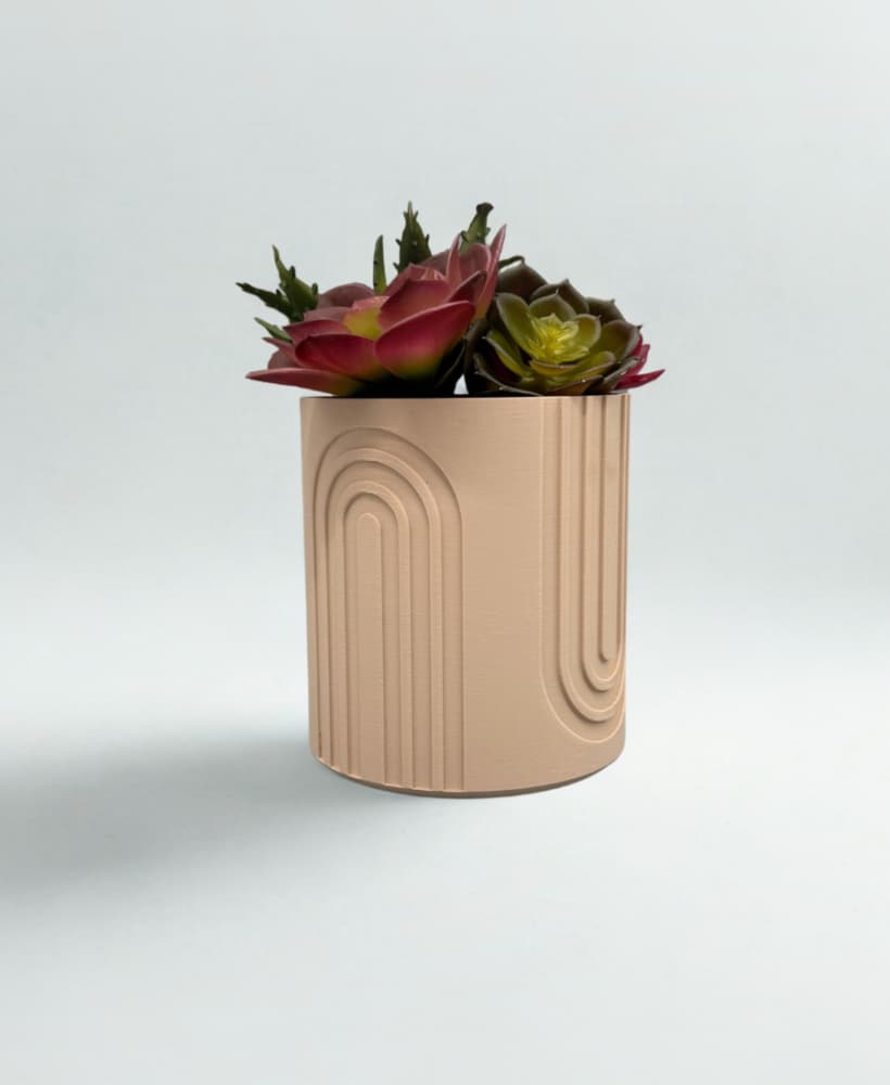 Sleek Planter with Drainage 3d model