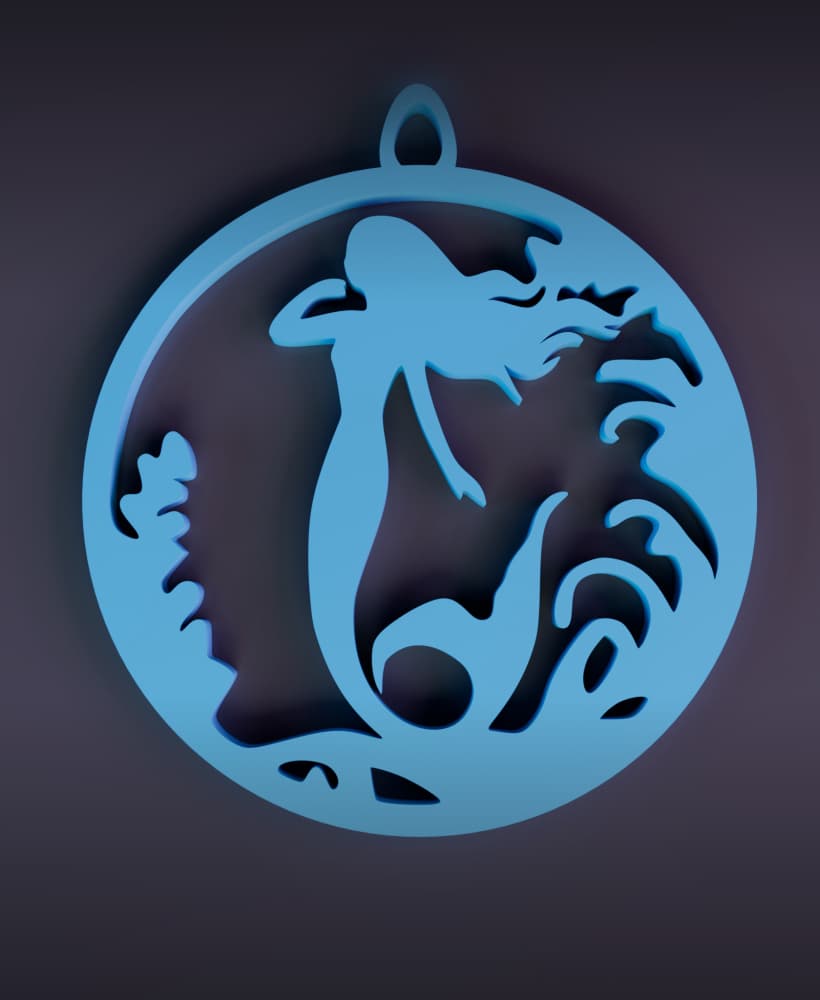Mermaid_Pendant 3d model