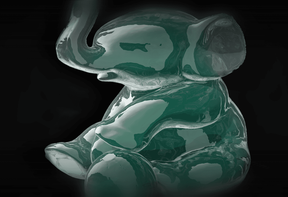 Esme's Baby Elephant with Beach Ball 3d model