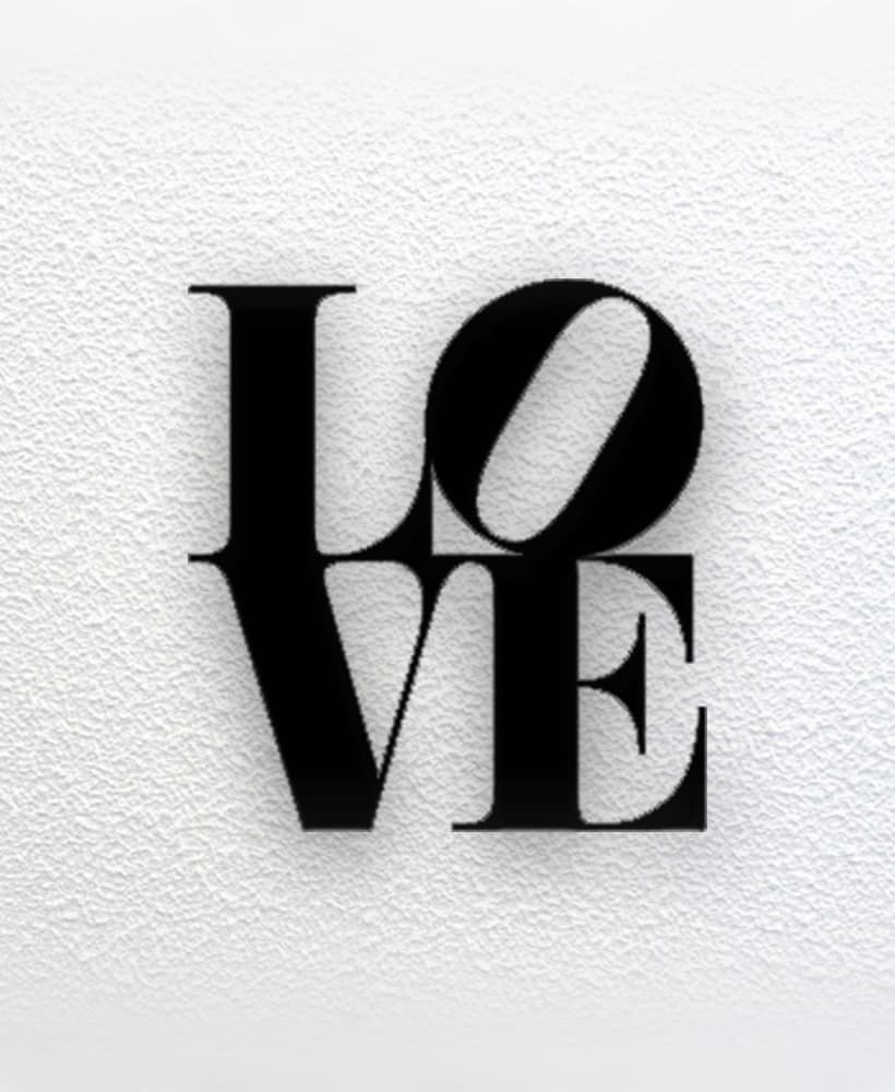 Love Wall Art 3d model