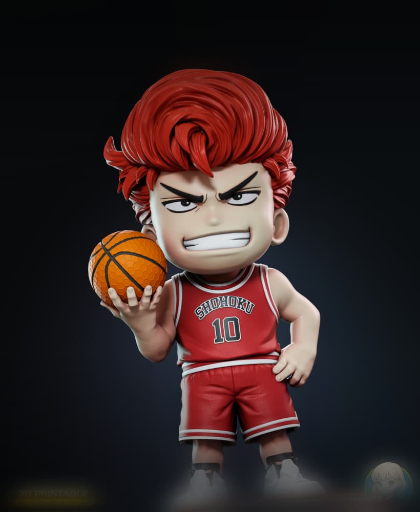 Sakuragi SlamDunk Chibi - Premium Collectible 3d model