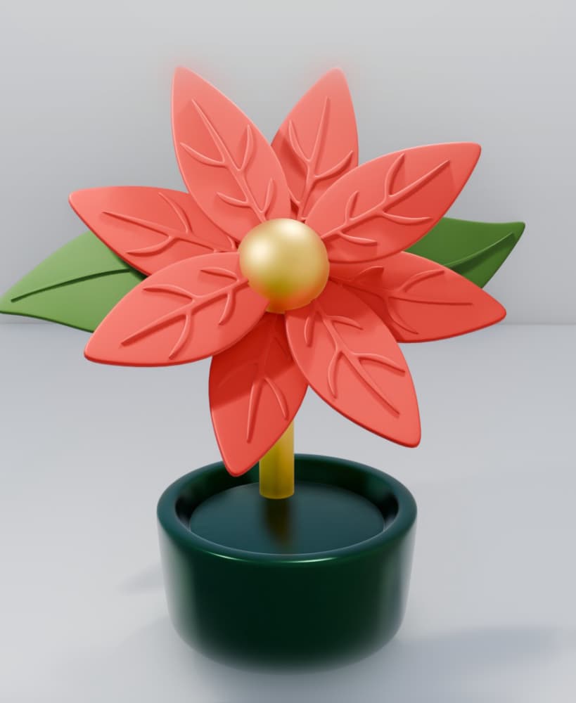 Noche buena navideña 3d model