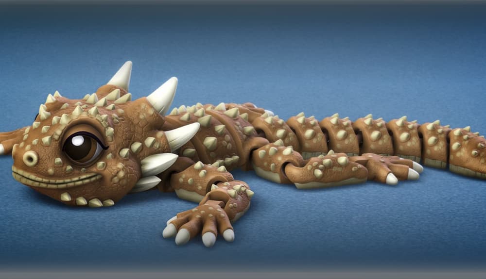 Horned Lizard 3d model