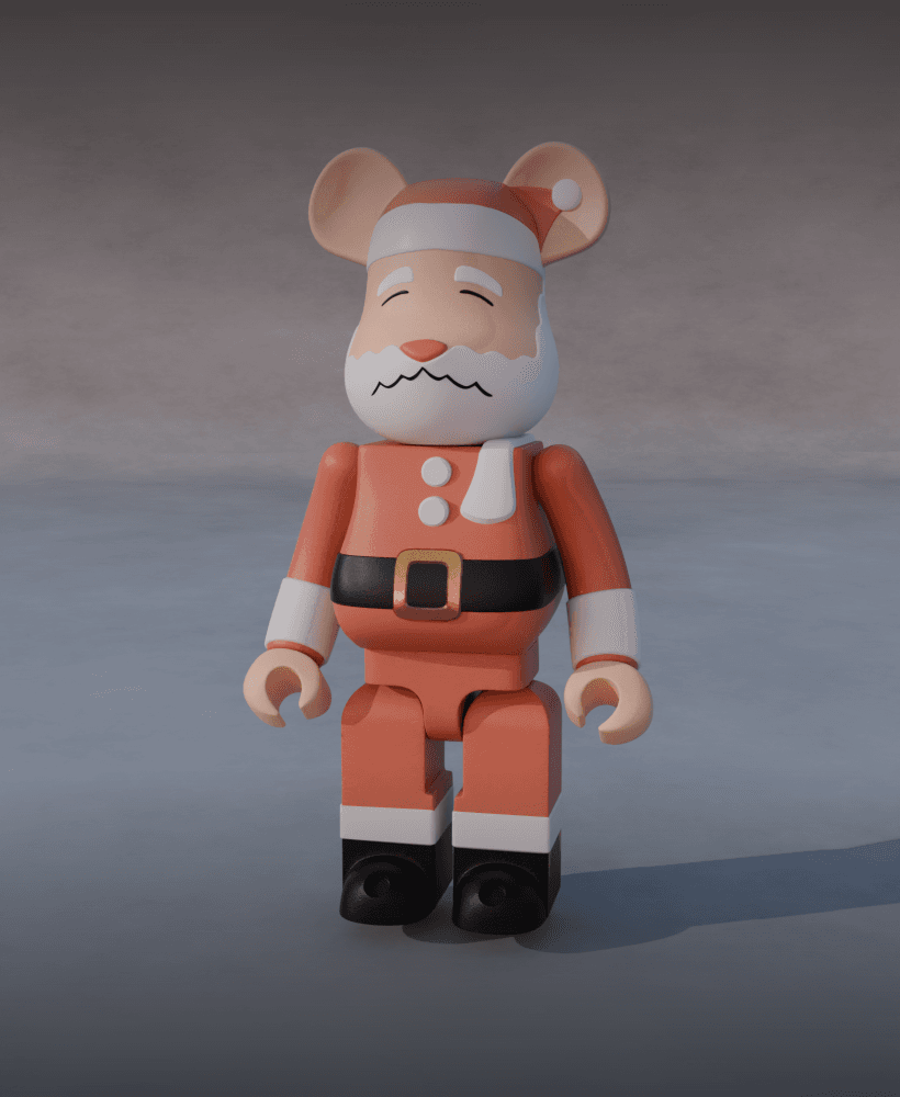 Medicom Toy Merry Christmas Bearbricks 3d model