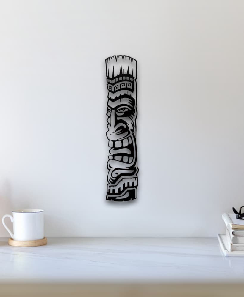 African Mask Wall Art 3d model