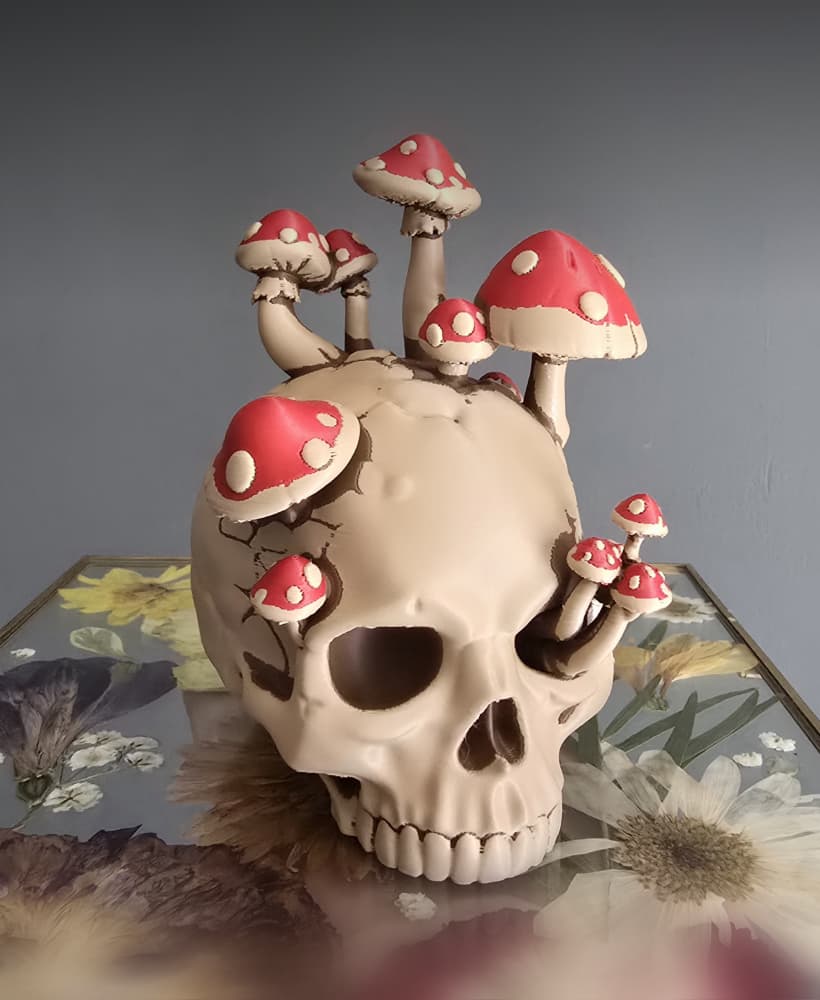Mushroom Skull (3mf) 3d model
