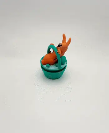 Easter Clicker (Bunny in a Basket) 3d model
