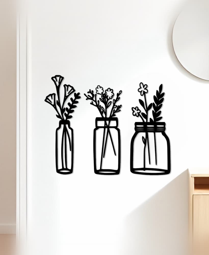 Flower Wall Art, Wall Decor, Home Decor 3d model