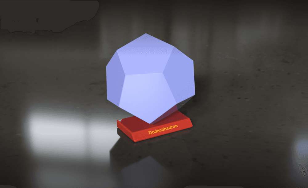 Dodecahedron Solid 3d model