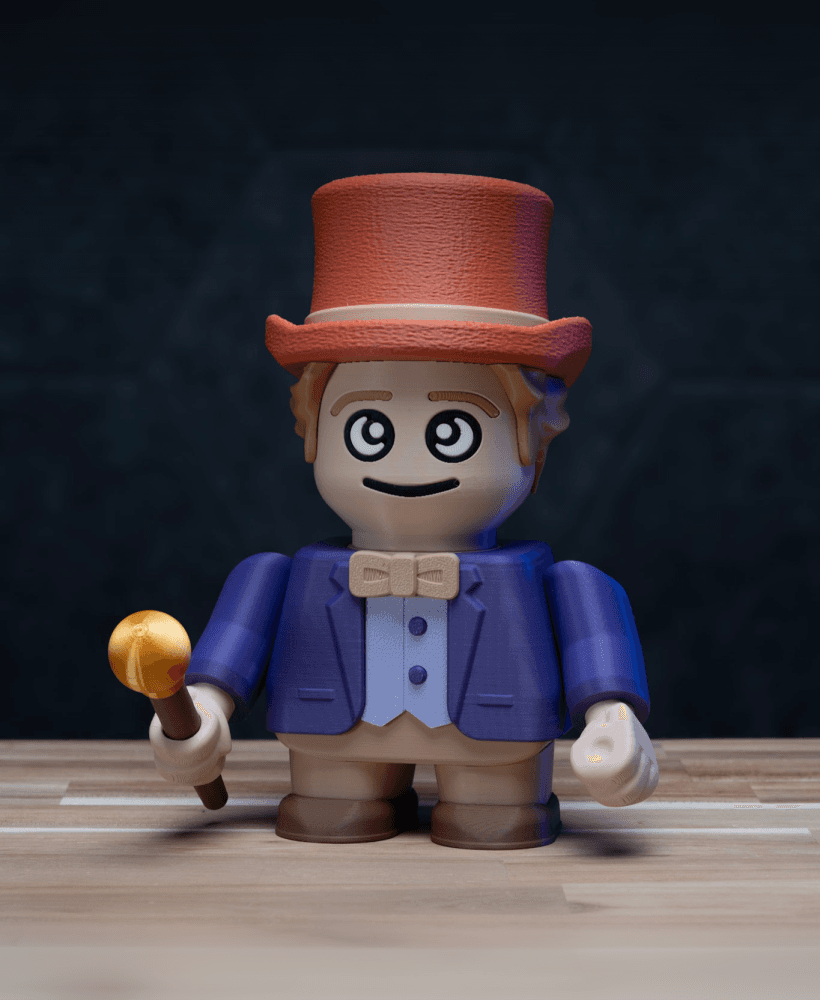 Willy Chonka - Willy Wonka Kit | No Supports, No AMS, No Glue 3d model