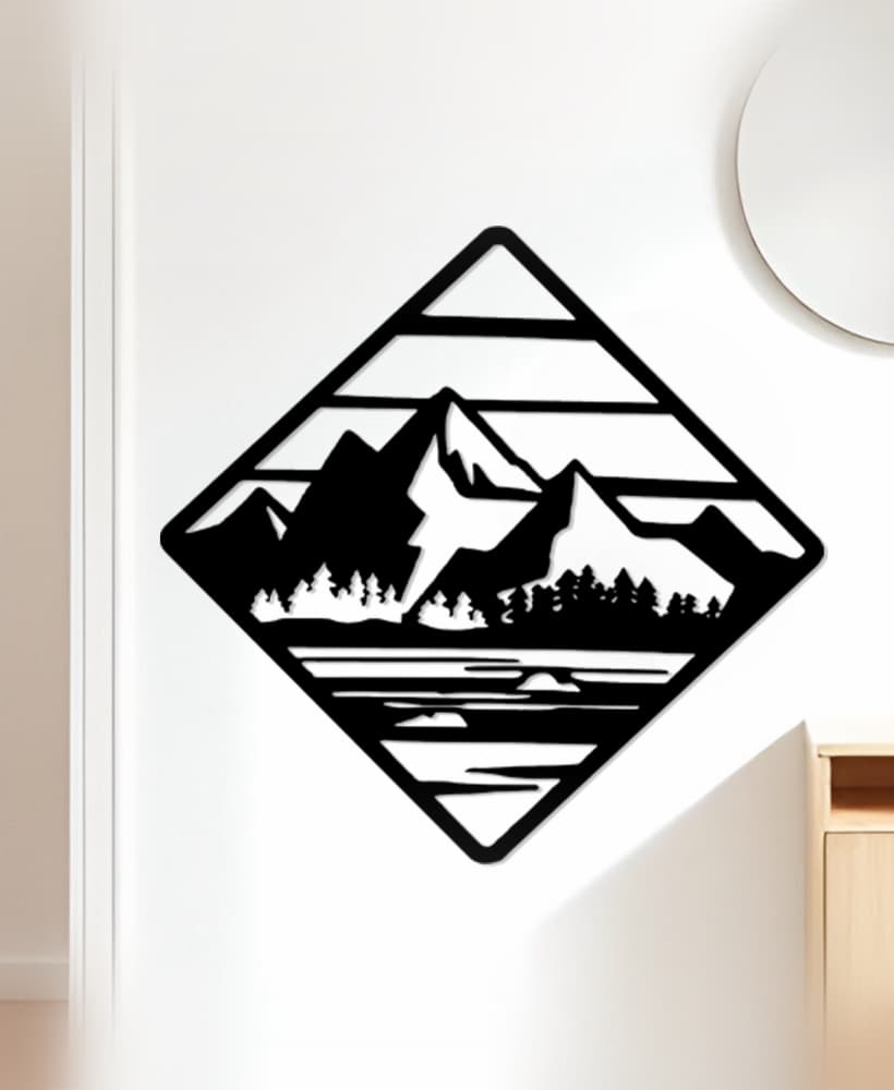 Mountain Wall Art, Wall Decor, Home Decor 3d model