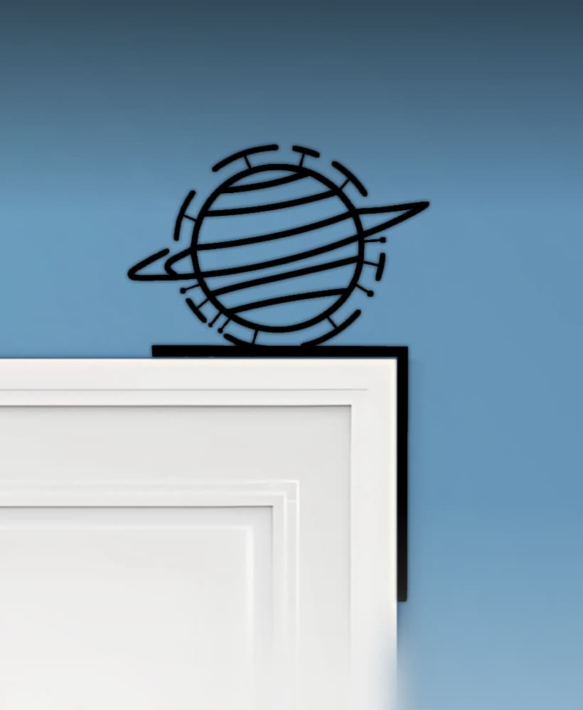 Planet Door Corner Decor 3d model
