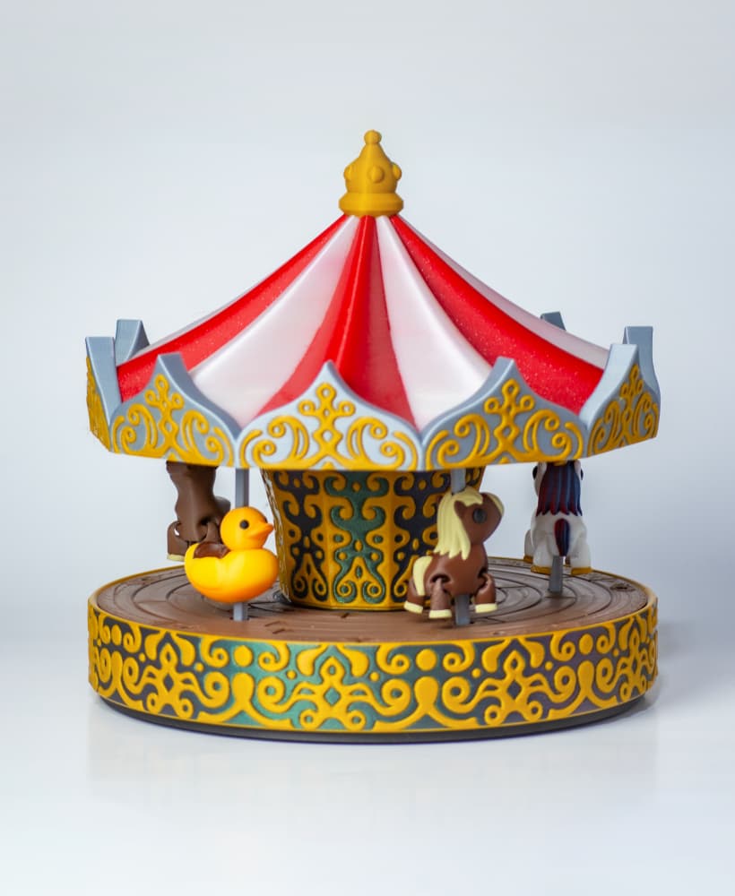 Carousel - Motorized merry go round 3d model