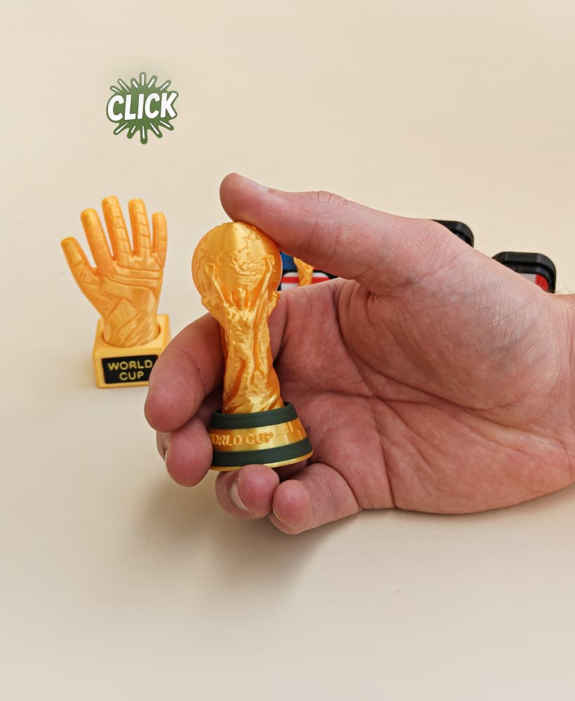 World Cup Trophy Fidget Clickers, Desk Toy 3d model