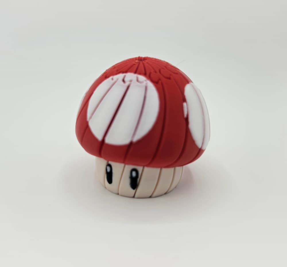 Super Mario Mushroom Twist Fidget 3d model