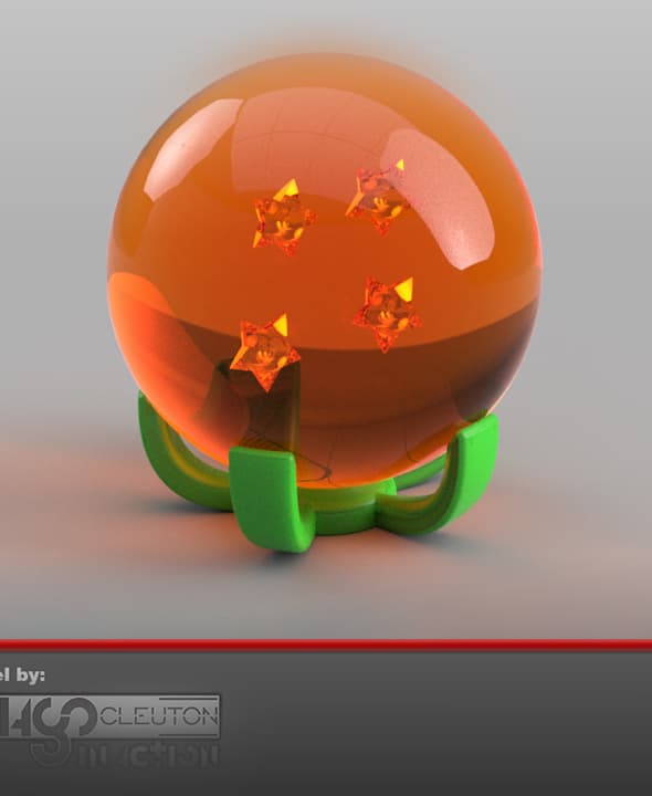 Sphere stand with 5 prongs - Ball Holder 3d model