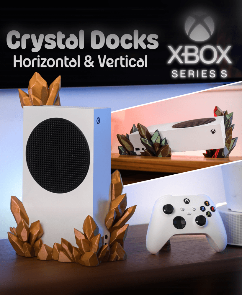 Crystal Docks Xbox Series S - 2 Designs included 3d model