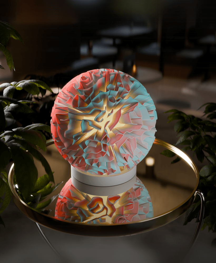 Organic Lamp Shade 1 3d model