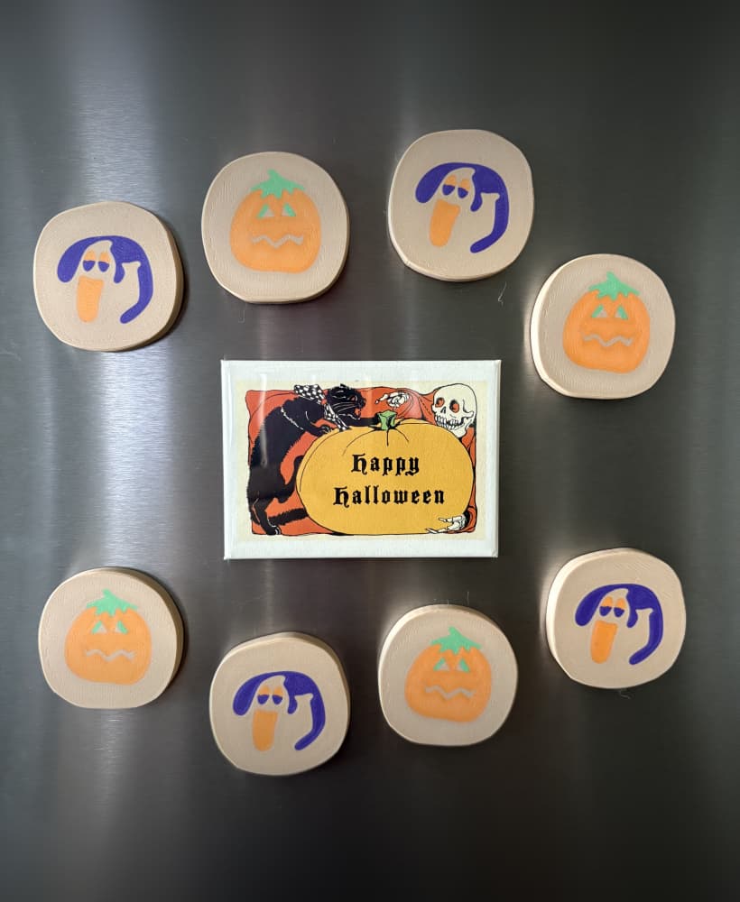 Spooky Halloween Sugar Cookie Magnets 3d model