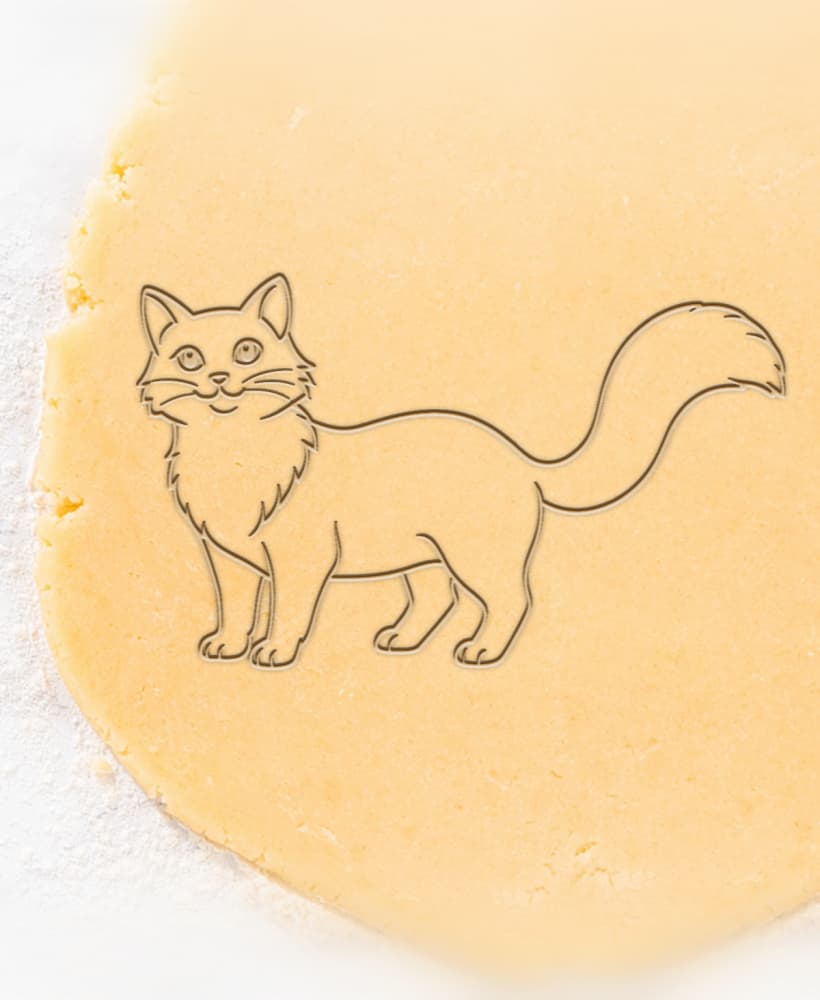 Cat Cookie Cutter, Biscuit Cutter 3d model