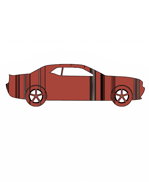 Dodge Challenger 3D Car Flip Art Desk Display 3d model