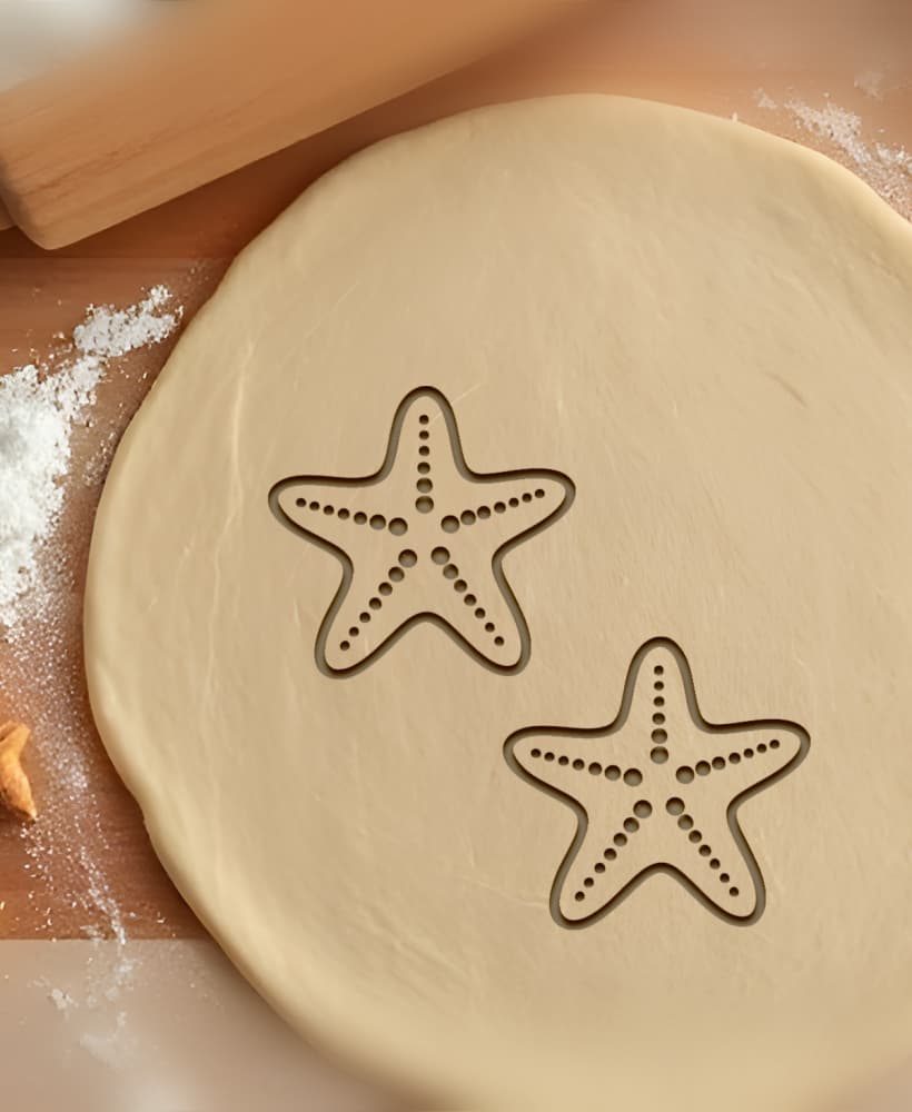 Starfish Cookie Cutter, Biscuit Cutter 3d model