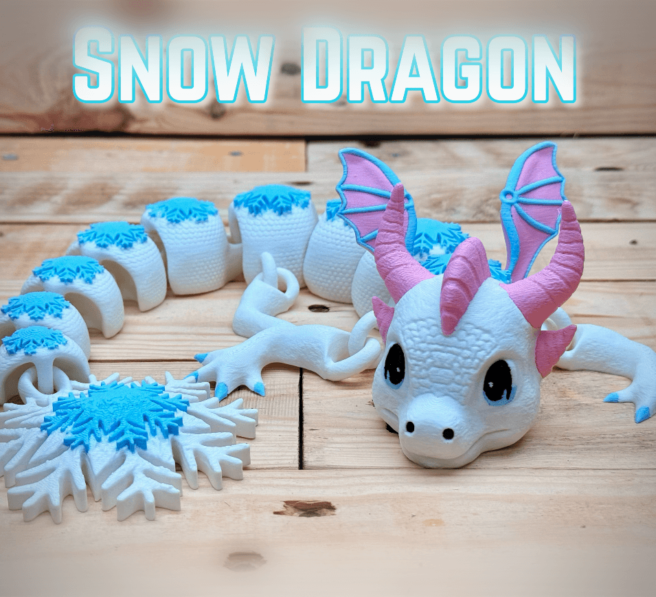 Snow Dragon 3d model