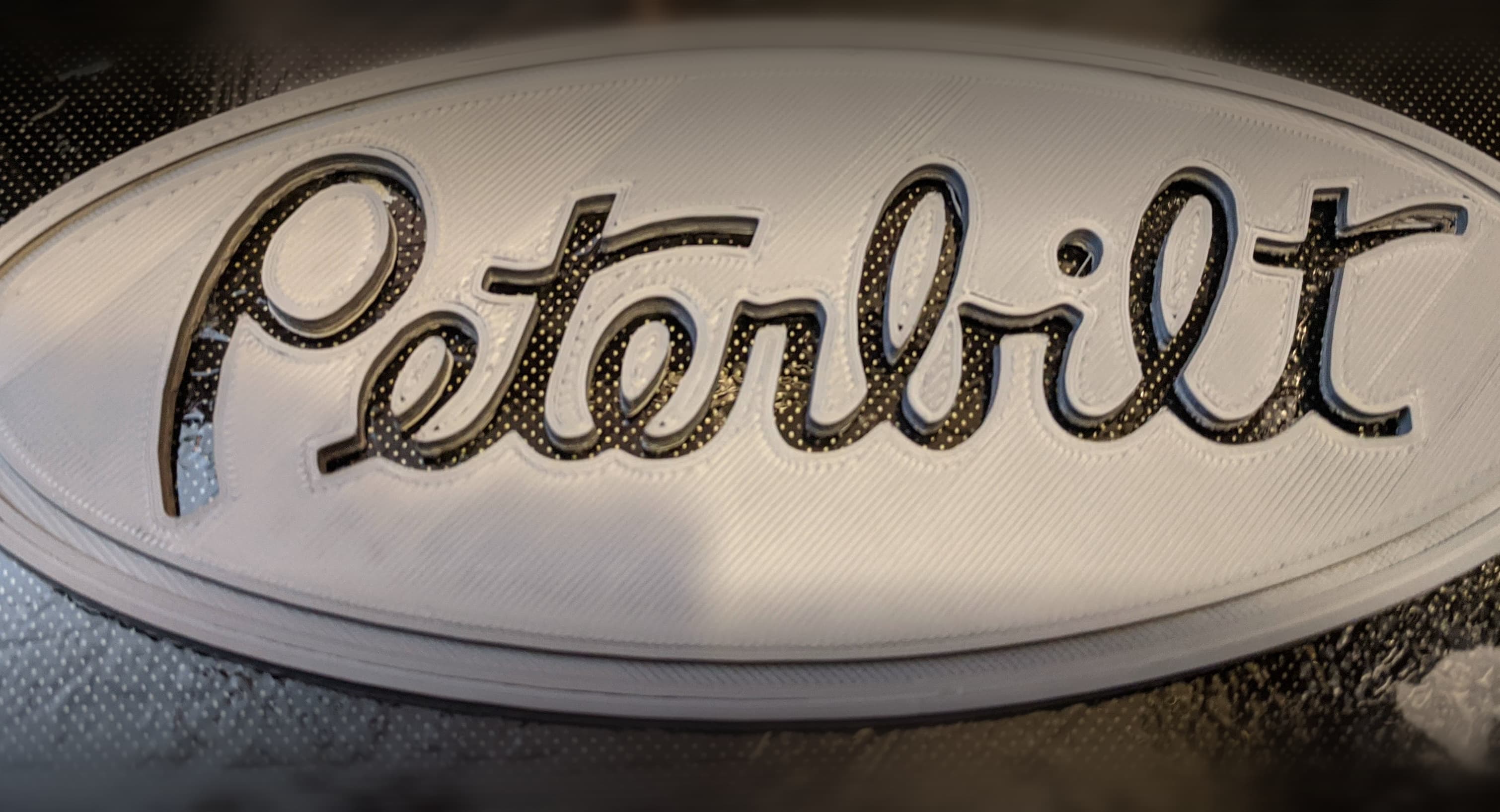 Peterbilt Oval badge 3d model