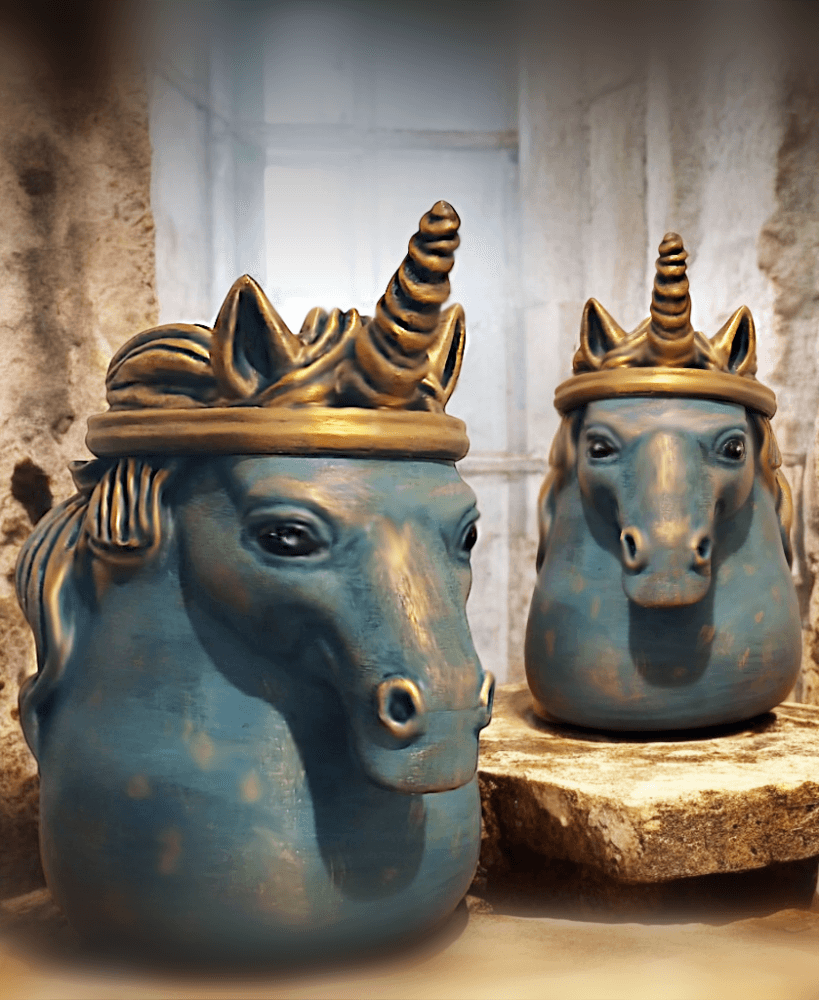 Majestic Unicorn Jar 3d model