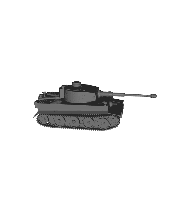 1/48 Scale German PzKpfw Tiger Ausf E SdKfz 181.stl 3d model