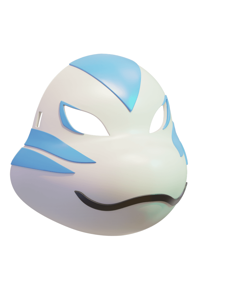Leonardo Anbu Mask TMNT x Naruto 3d model