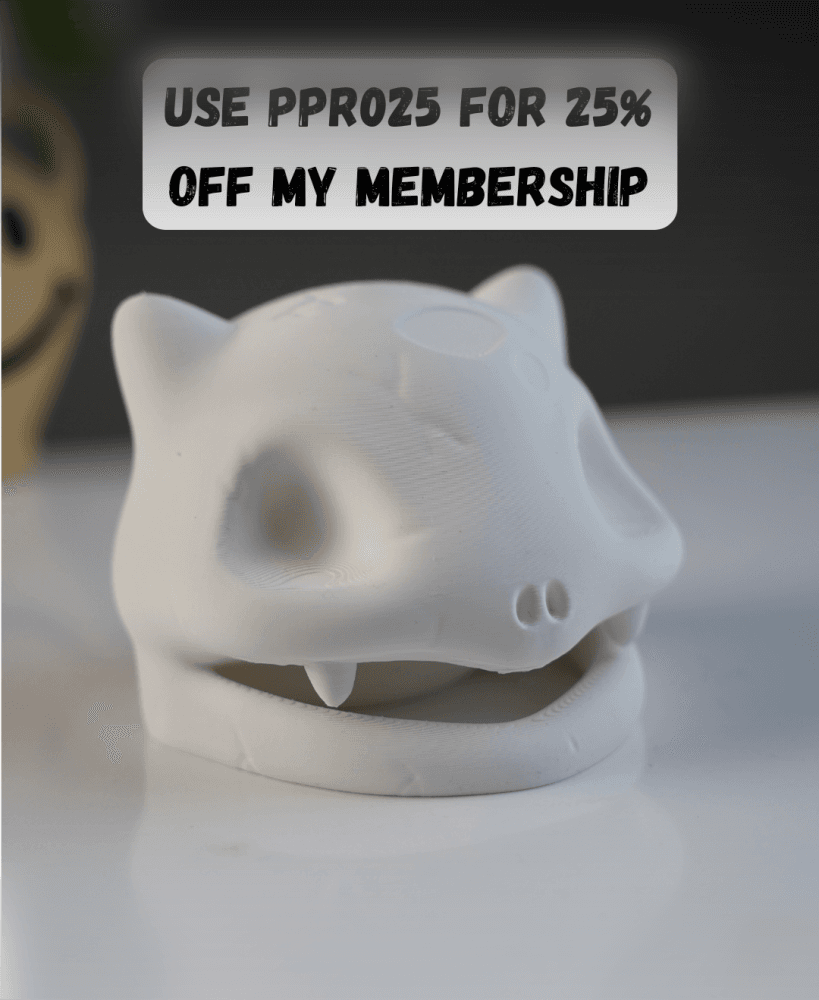 Bulbasaur Skull 3d model