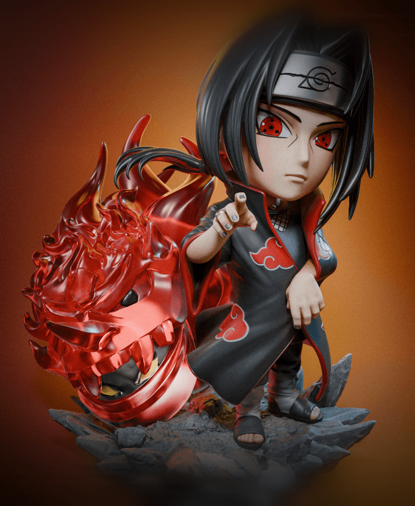 Itachi Chibi - Premium Collectible STL 3d model
