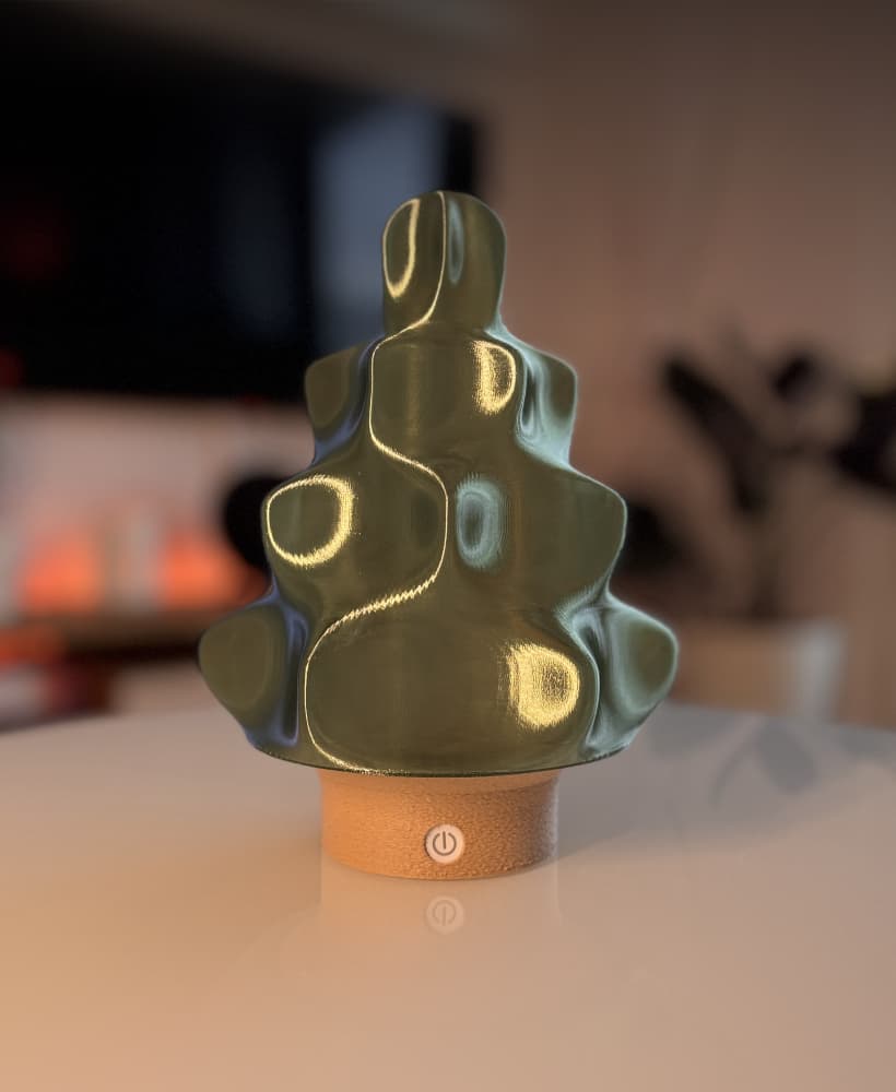 Minimalist Christmas tree lamp 3d model