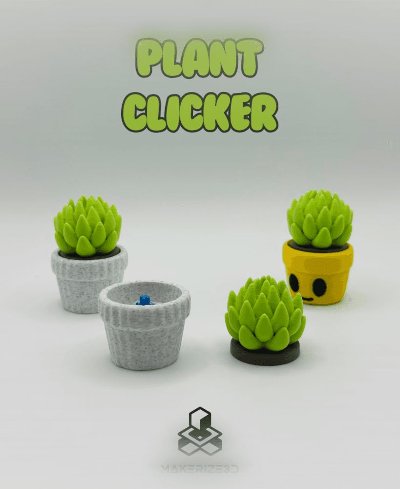 Leafy Plant Clicker 3d model