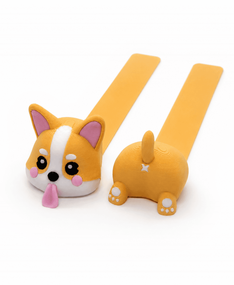 Corgi Bookmark ā Cute Dog Page Holder (Multicolor) 3d model