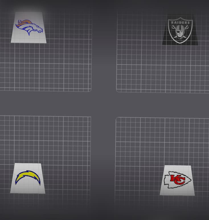 AFC West Torso Inserts 3d model