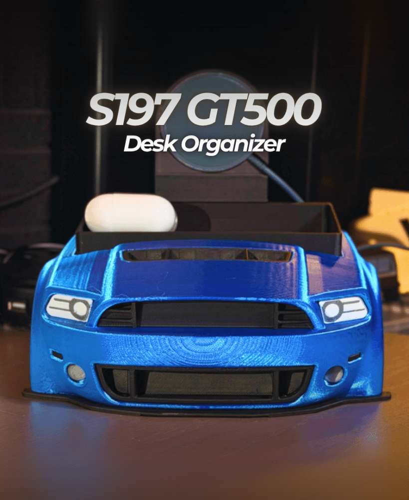 S197 GT500 Mustang Car Desk Organizer 3d model
