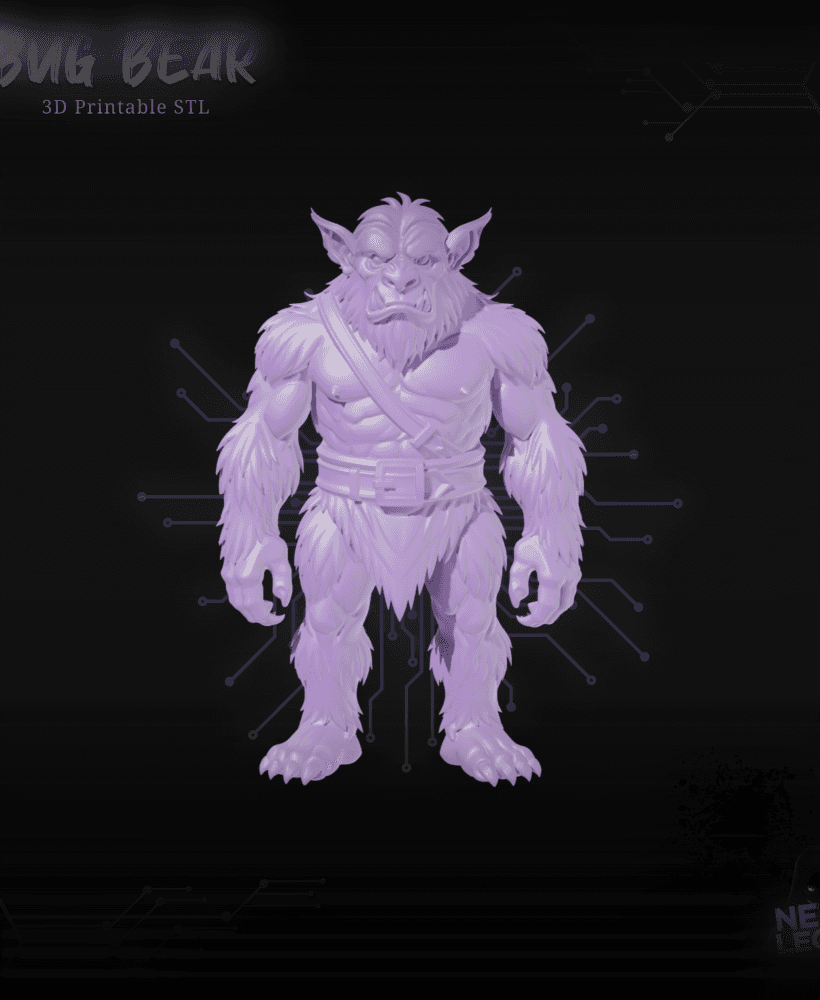 Bug Bear - Dungeons and Dragons 3D Model STL 3d model