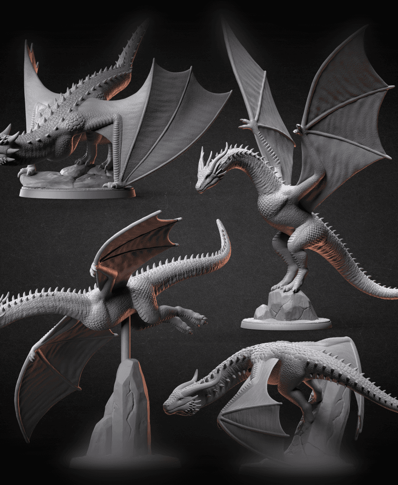Dragons 3d model