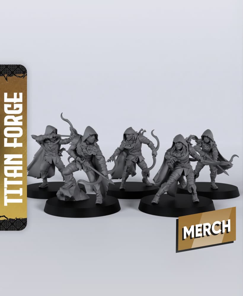 Pathfinders - With Free Dragon - 5e DnD Inspired for RPG and Wargamers 3d model