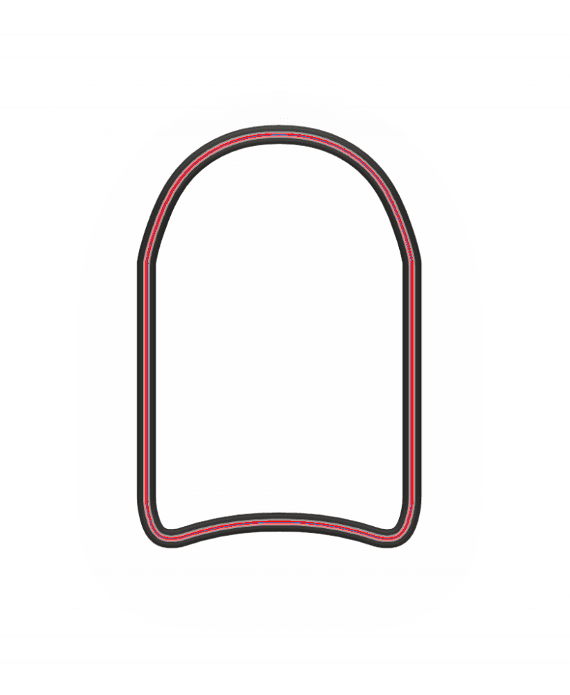 Kickboard Cookie Cutter STL File - 4 inches 3d model