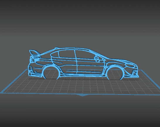 Subaru - WRX STI 2015 Wall Art 3d model