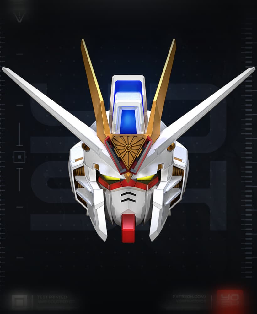 Mecha Mighty Strike Helmet 3D Printer STL file 3d model