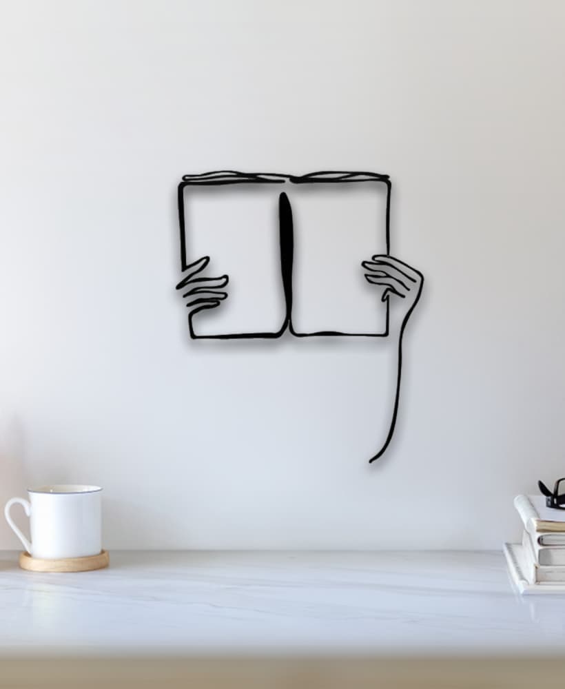 Book Reading Wall Art 3d model