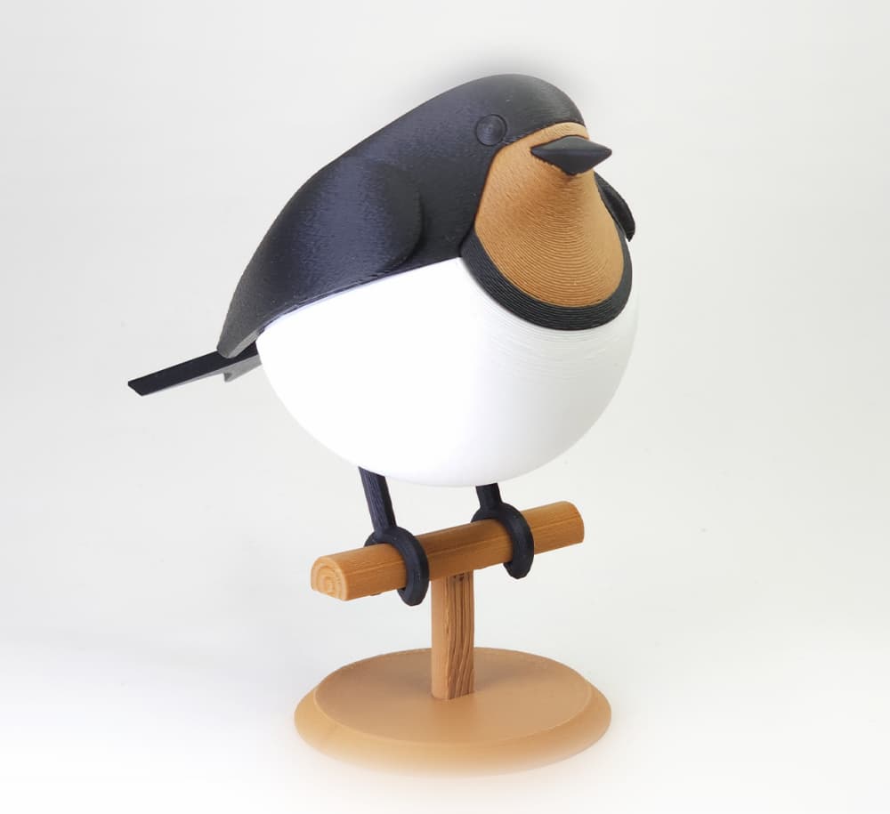 Swallow - Fluffy Birds 3d model