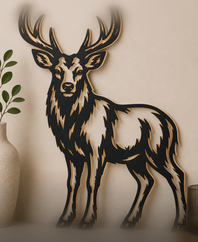 Mountain buck deer WALL ART HOME DECOR 3d model